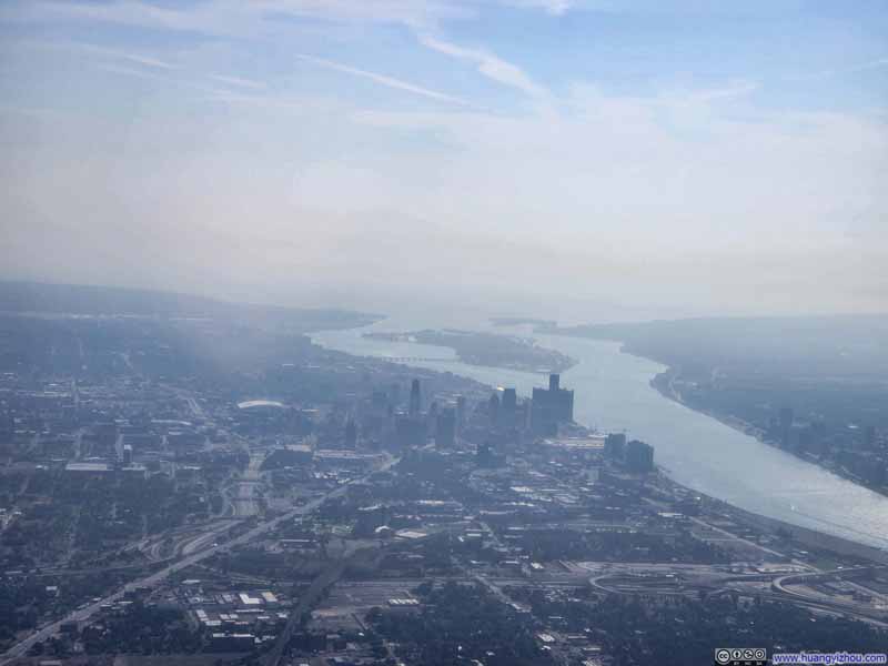 Distant Downtown Detroit