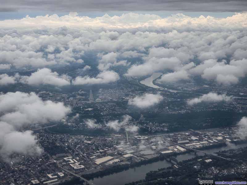 Downtown Pittsburgh under Clouds