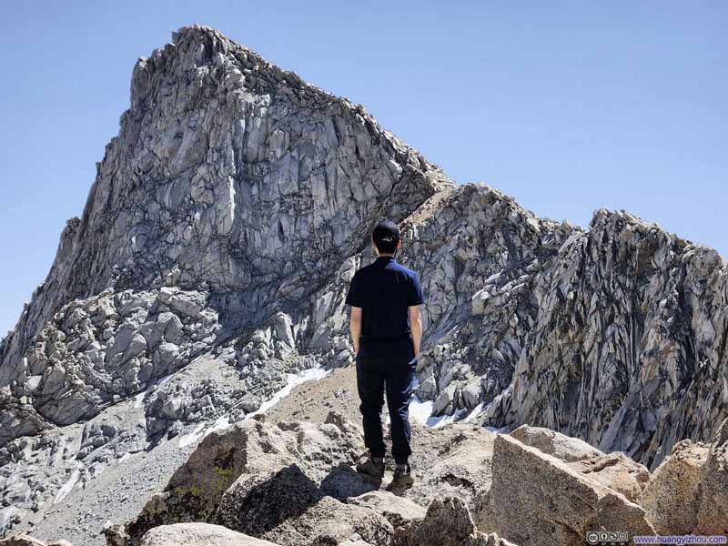 Sawtooth Peak from Sawtooth Pass