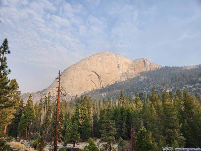 Eastern Face of Half Dome Illuminated by Sunrise
