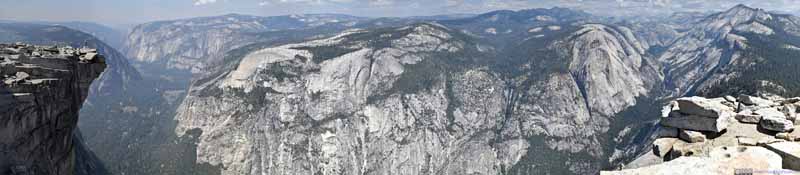 View from Half Dome towards the Northwest
