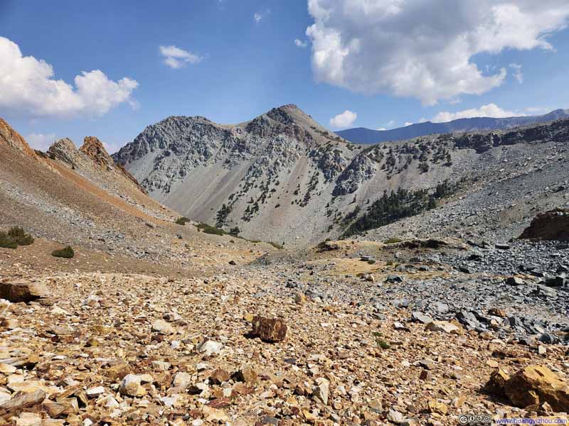 Trail against Mountainous Backdrop