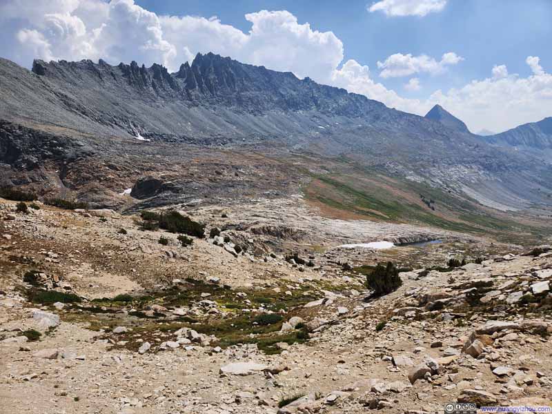 Overlooking Steep Path from Horse Creek Pass