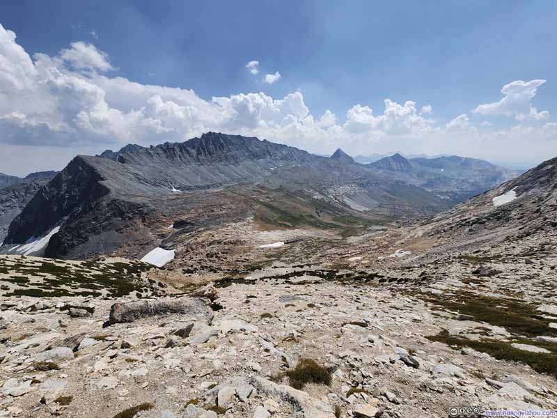 Overlooking Steep Path from Horse Creek Pass