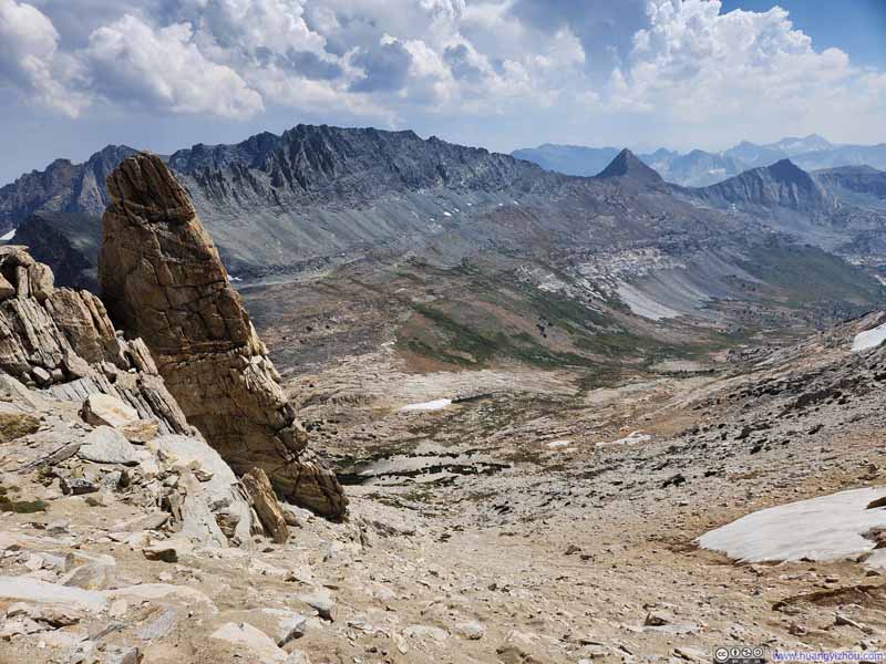 Overlooking Steep Path from Horse Creek Pass