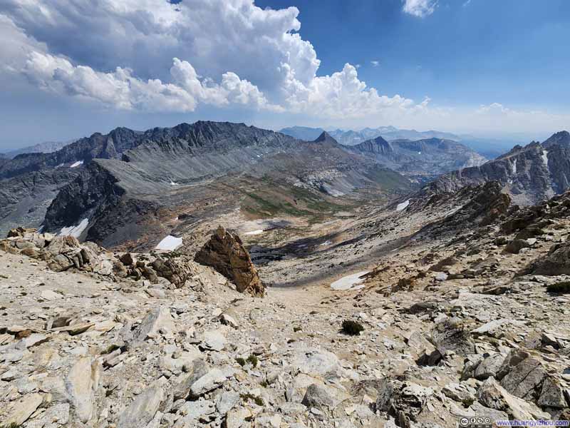 Overlooking Steep Path from Horse Creek Pass