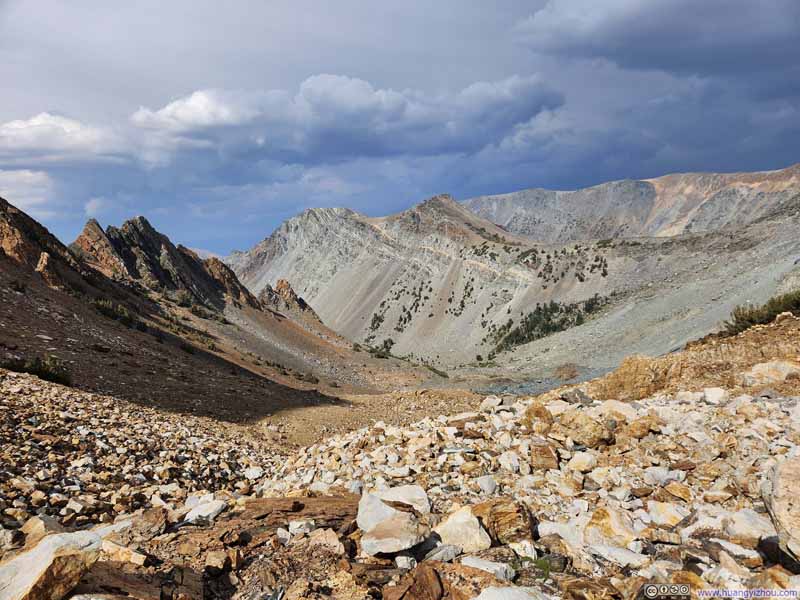 Trail against Mountainous Backdrop