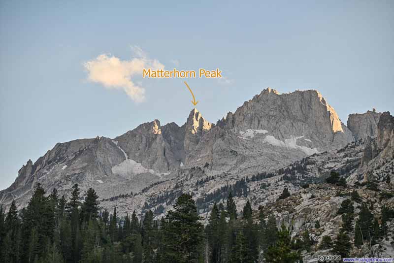 Sawtooth Ridge from Trail