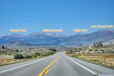 Sierra Nevada Mountains from Road