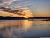Sunset across Lake Champlain