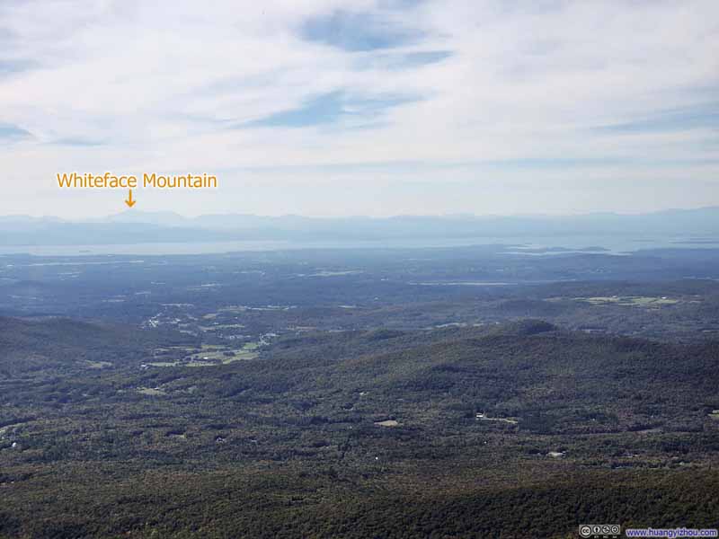 Mountains to the West across Lake Champlain
