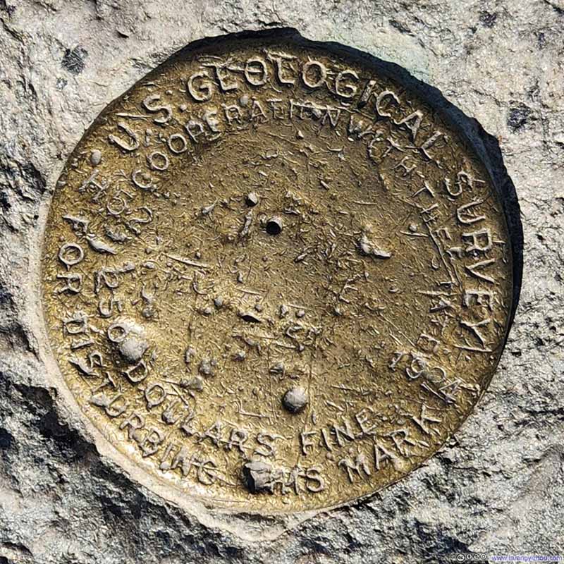 Summit Marker on Mt Mansfield