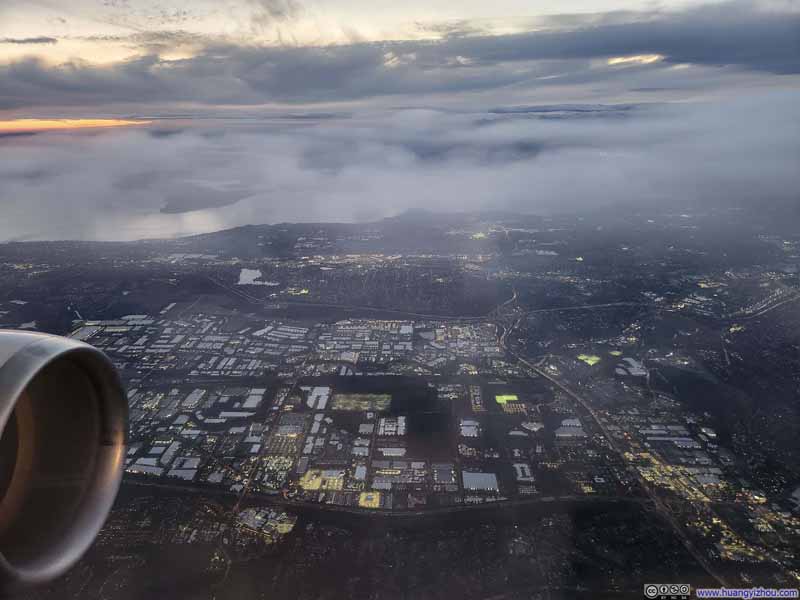 Overlooking Seattle Airport and Industrial Complexes