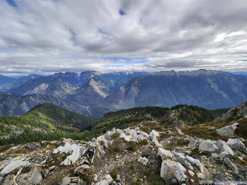 Mountains across Skagit River