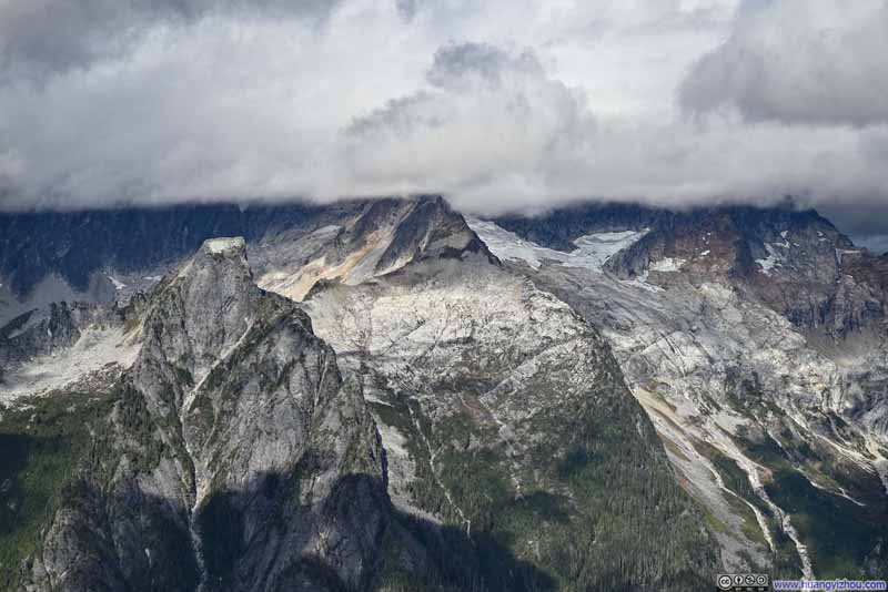 Mountains and Glaciers to the North