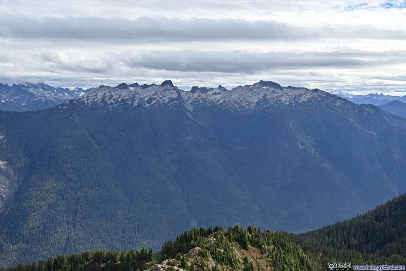 Mountains across Skagit River