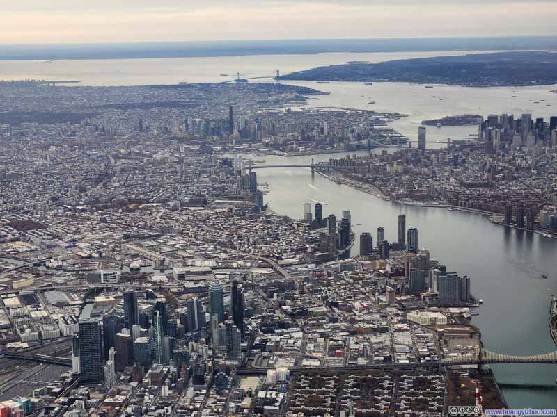 Long Island City along East River
