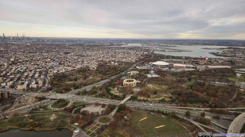 Flushing Meadows Corona Park before LaGuardia Airport