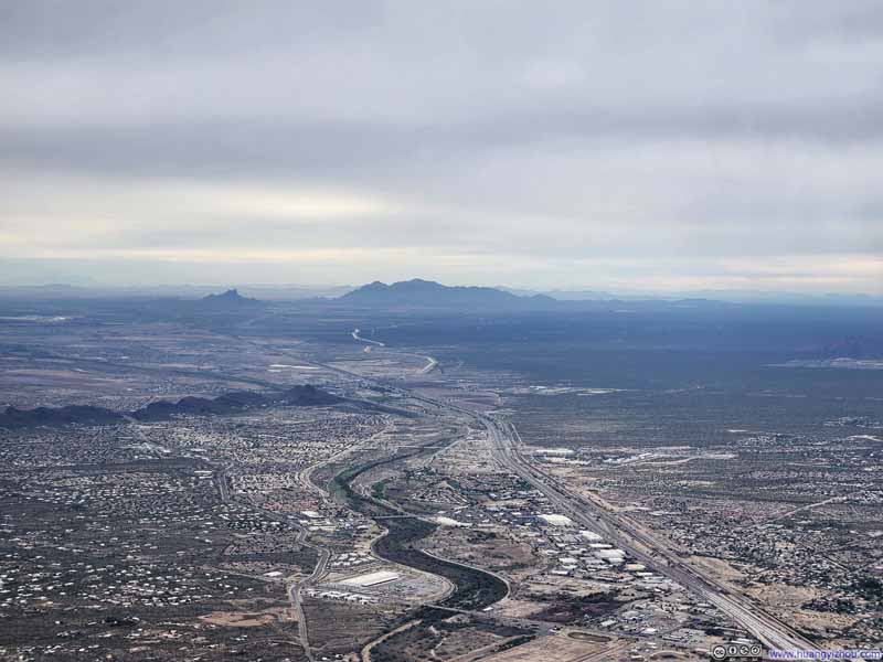 Distant Picacho Peak and Newman Peak