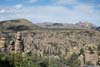 Hoodoos across Rhyolite Canyon