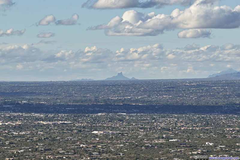 Distant Picacho Peak