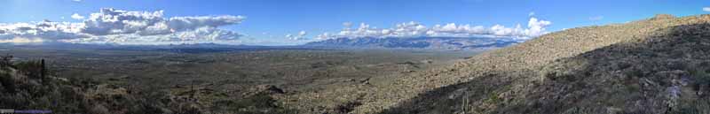 View of Santa Cruz Basin from Tanque Verde Ridge