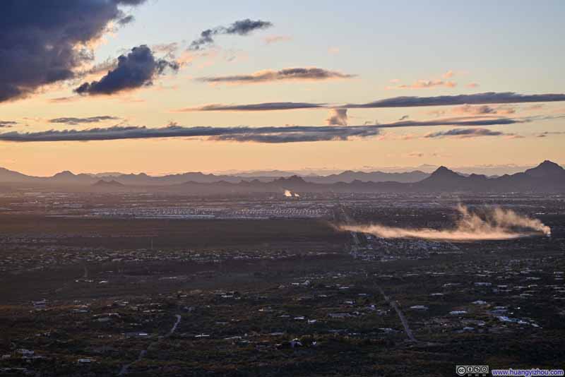 Mountains to the West at Dusk