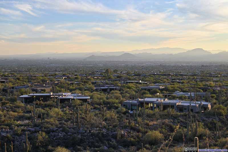 Villas among Saguaro Fields
