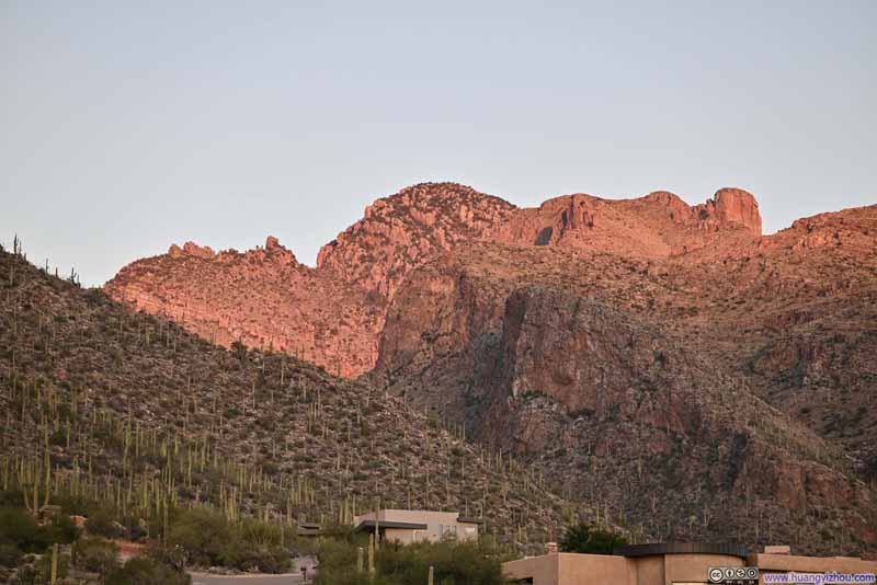 Prominent Point and Finger Rock from Pima Canyon Trailhead