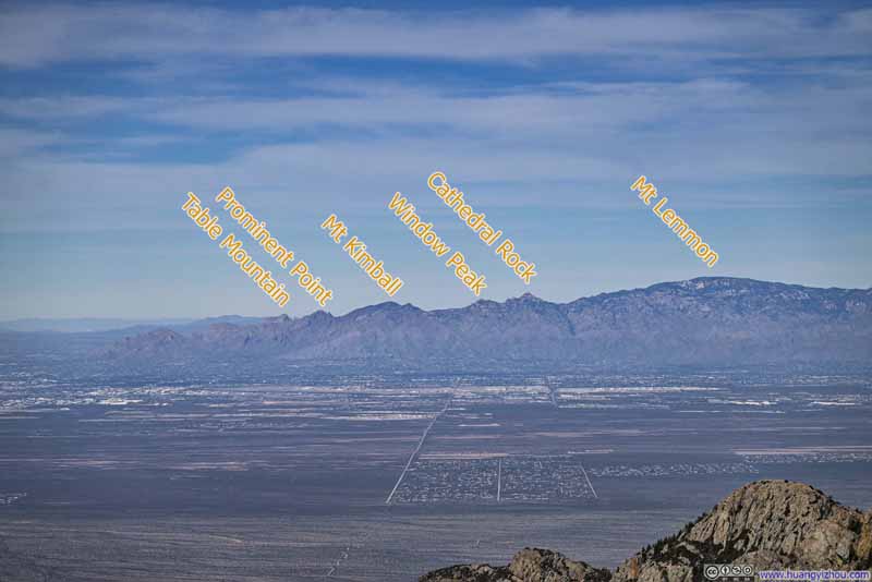 Distant Santa Catalina Mountains