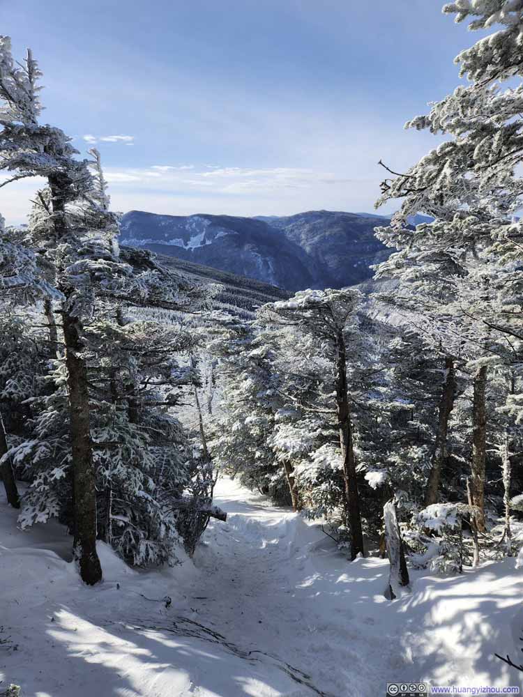 Trail against Mountainous Backdrop