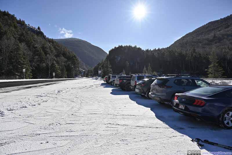 Parking Area at Webster Jackson Trailhead