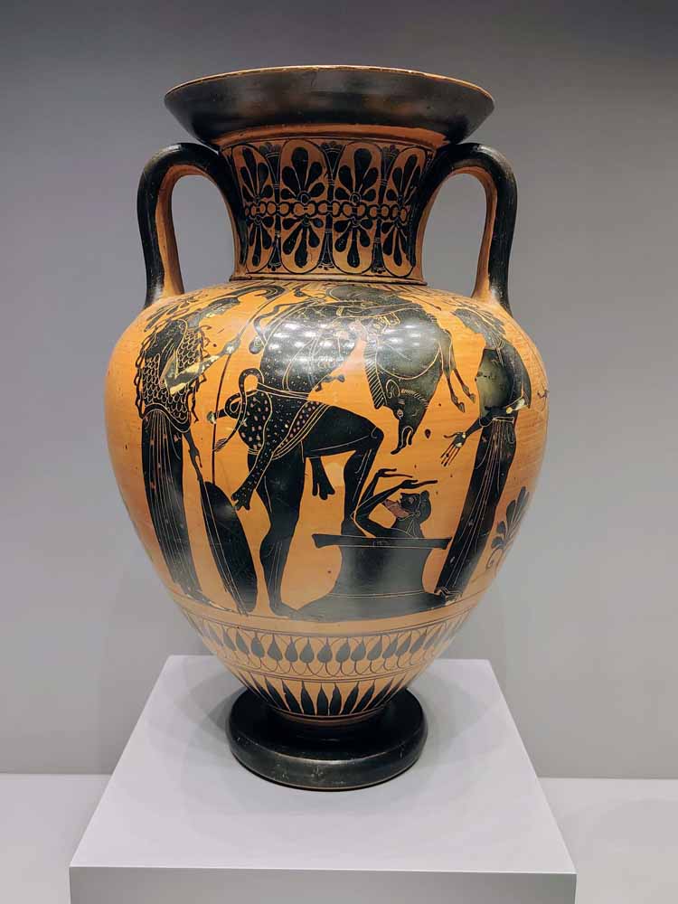 Storage Jar with Herakles Carrying the Erymanthian Boar