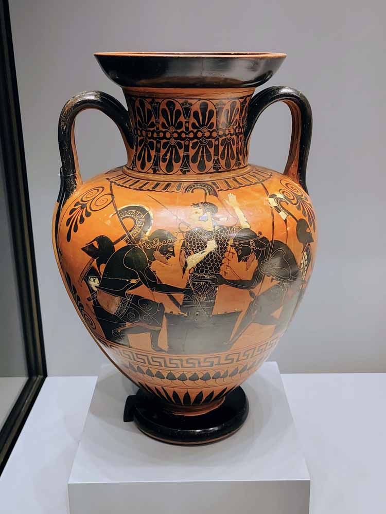 Storage Jar with Achilles and Ajax Playing a Board Game