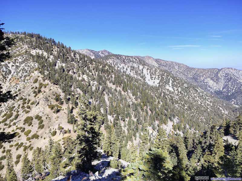 Overlooking Cucamonga Saddle