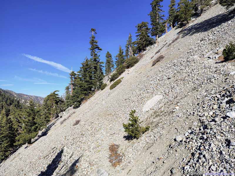 Trail along Rocky Slope