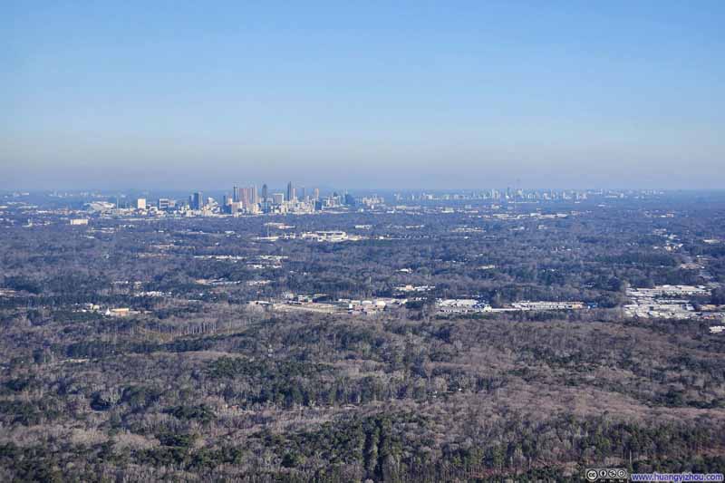 Distant Downtown Atlanta Skyline