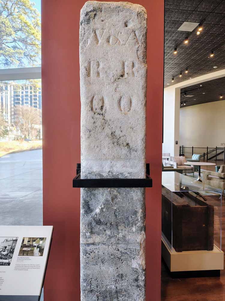Original Zero Milepost of Western & Atlantic Railroad