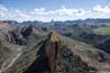 Battleship Mountain among Mountains in Superstition Wilderness