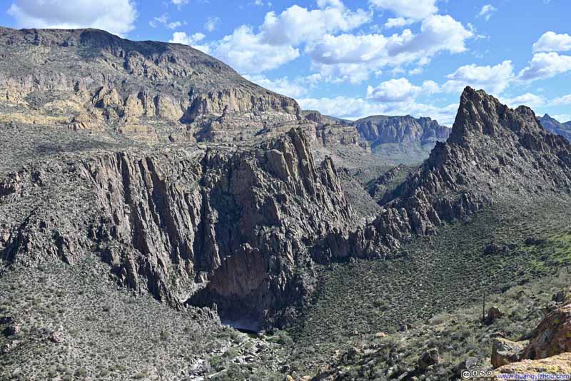 Cliffs along La Barge Canyon
