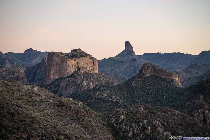 Battleship Mountain before Weaver's Needle