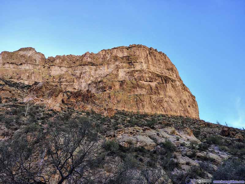 Battleship Mountain from Below