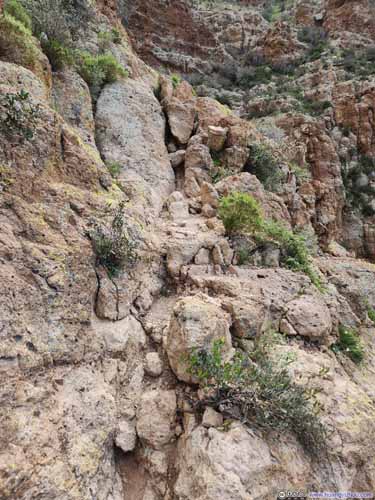 Narrow and Steep Path