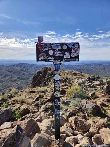 Mailbox on Picketpost Mountain