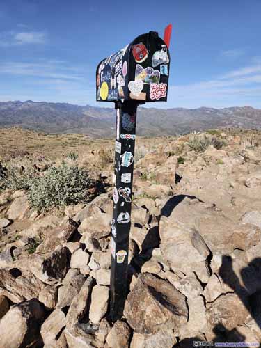 Mailbox on Picketpost Mountain