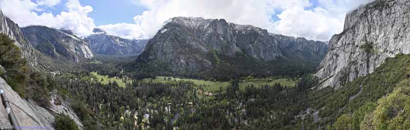 Yosemite Valley from Columbia Rock