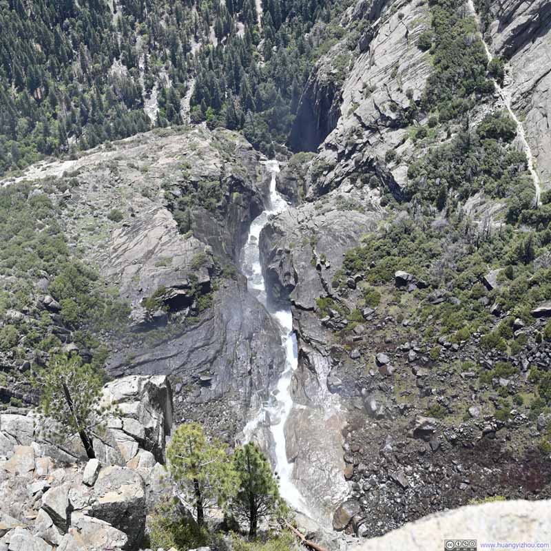 Overlooking Middle Yosemite Cascades