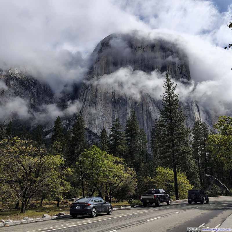 El Capitan Surrounded by Clouds