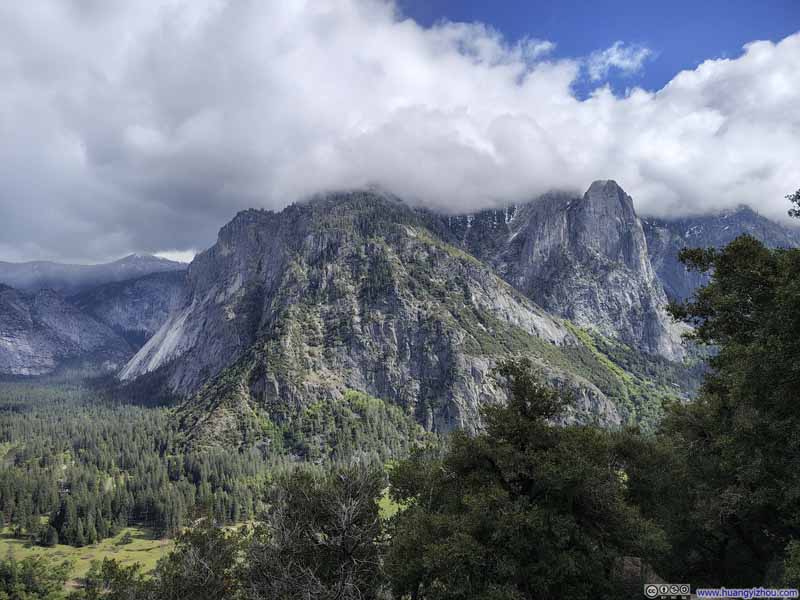 Glacier Point across Yosemite Valley
