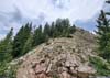 Trail from Lake Peak